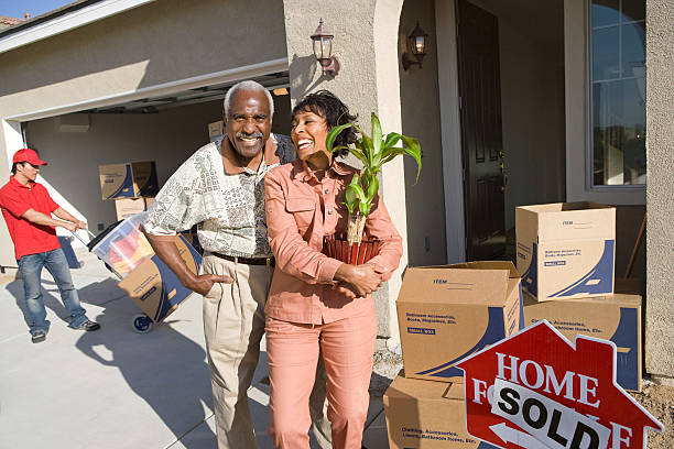 istock Middle aged couple moving into New Home 539117561