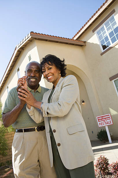istock Middle-aged couple with New Home 539117613