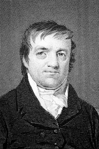 John Jacob Astor (1763 – 1848), was a German–American businessman, merchant, fur trader, and investor and the first multi-millionaire in the United States. An image of an original engraving from the 