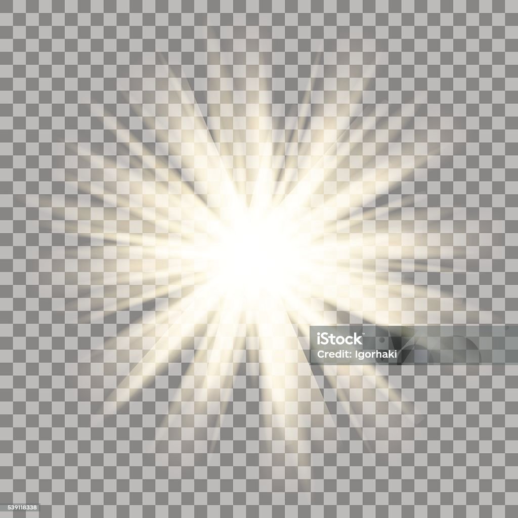 Shinny Rays Sun Rays On Transparent Background Star Flare Effect Shinny Sparkle ...