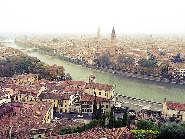City of Verona with river, Italy