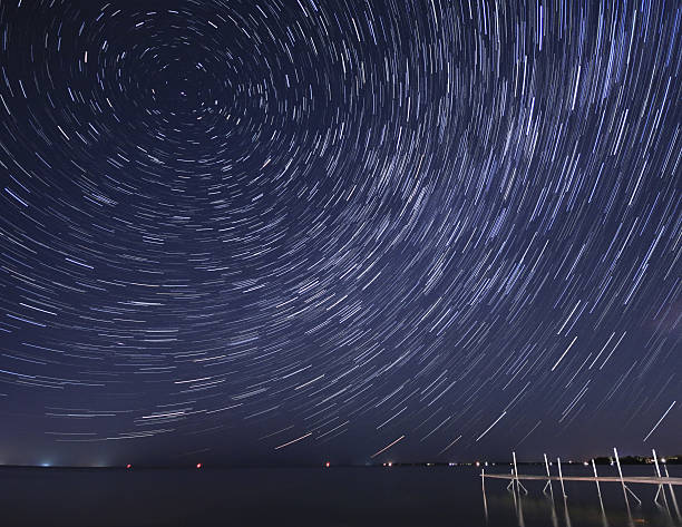 istock Cottage Country Star Trails At Night 539119278