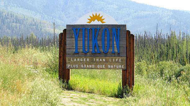 istock Yukon - Welcome to Yukon sign 539119936