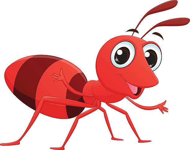 happy ant cartoon vector illustration of happy ant cartoon ant clipart pictures stock illustrations