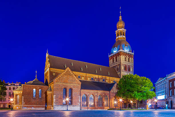 istock Riga Cathedral at dusk, Latvia 539127114