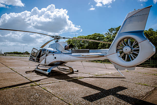 istock Chopper parked at Calabozo Airport 539130920