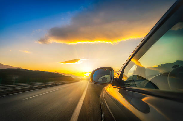 istock Car on the road with blurred background 539130926