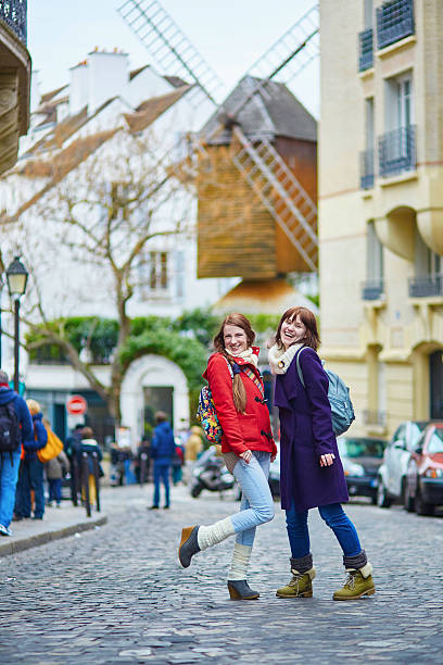 istock Two cheerful beautiful girls in Paris 539131718