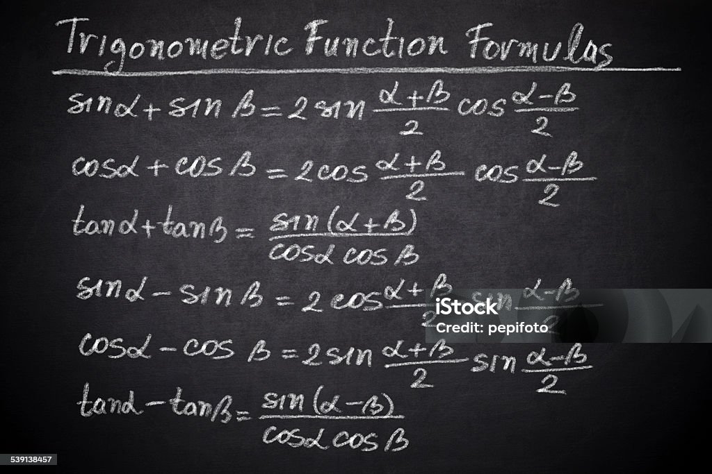 Trigonometric Funktion Formeln - Lizenzfrei 2015 Stock-Foto