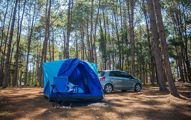 istock Camping in the winter. 539139125