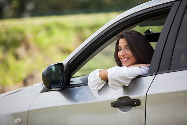 istock Car driver woman 539140519