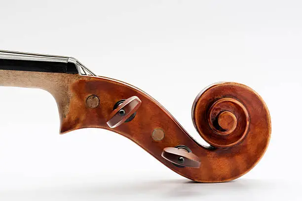 Photo of Close-up of Classical Violin, Viola and Bow on White Background
