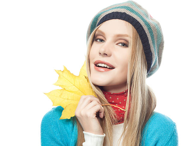 woman autumn stock photo