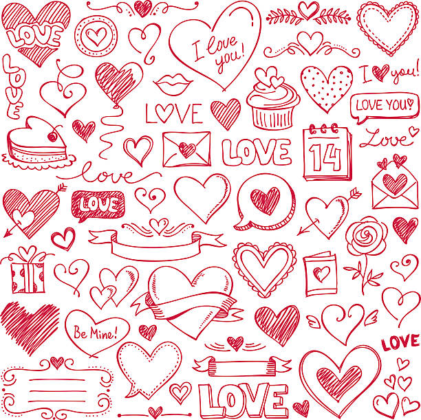 ilustraciones, imágenes clip art, dibujos animados e iconos de stock de valentine's day - valentine card illustrations