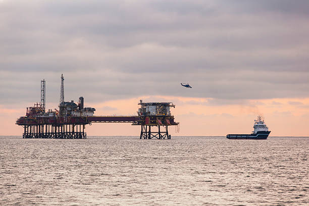 istock Oil platform on the North sea 539167319