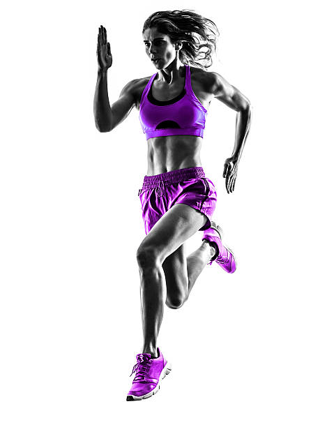istock woman runner running jogger jogging silhouette 539182517
