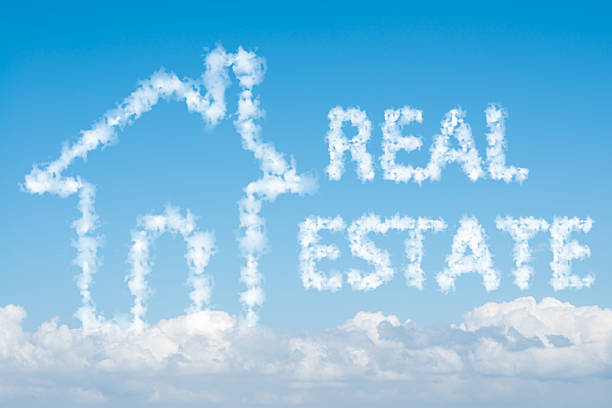 istock Cloud house of real estate concept on blue sky 539183861