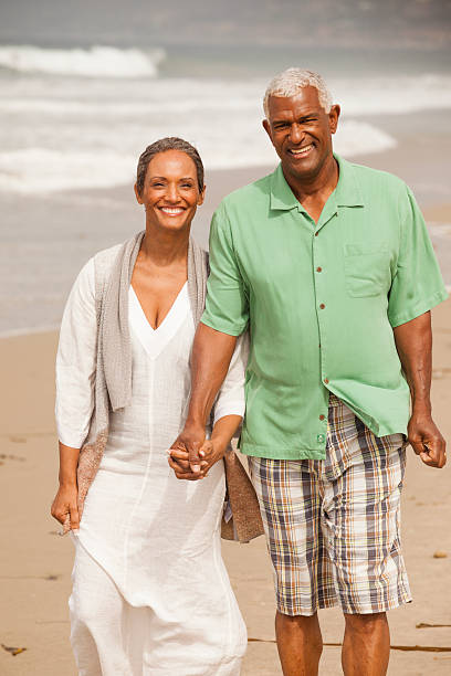 istock African American Seniors Together on Beach 539200234