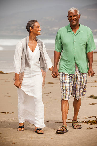 istock African American Seniors Together on Beach 539200240
