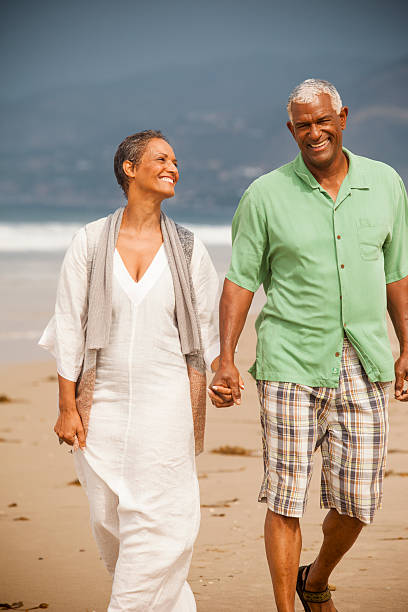 istock African American Seniors Together on Beach 539200256