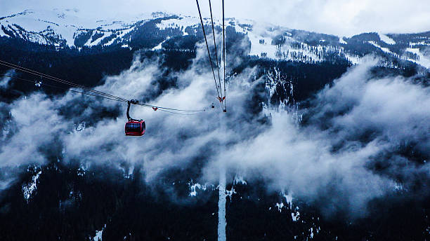 istock Riding over the clouds at Whistler 539200958