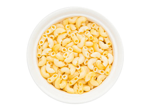 istock Bowl of macaroni on white background 539203458