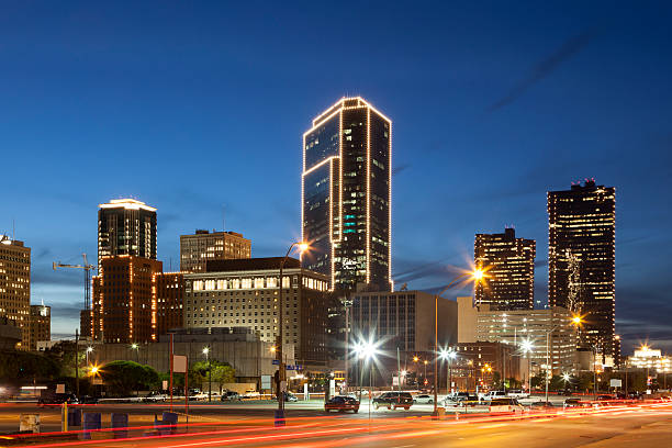 istock Fort Worth downtown at night. Texas, USA 539204848
