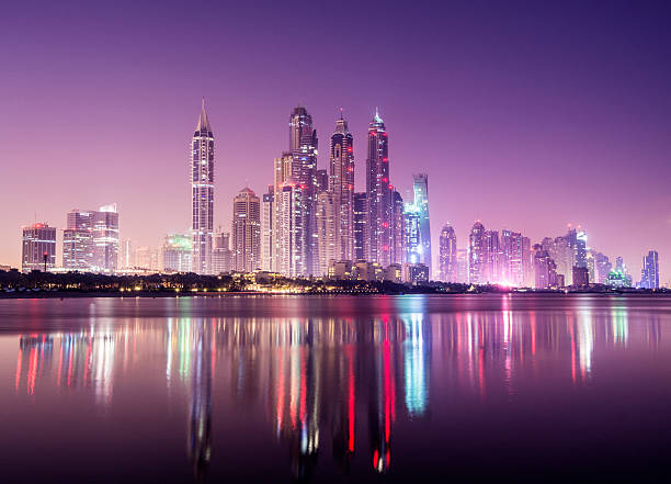 istock Dubai Marina Skyline at Twilight United Arab Emirates 539205677