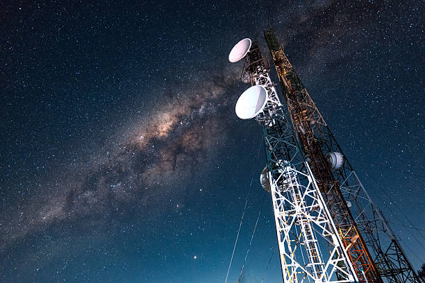 istock Radio transmission to the Milky way galaxy 539205852