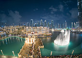 Dubai Fountain show, Burj Khalifa, UAE