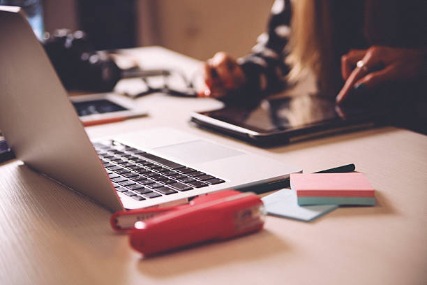 istock vintage toned office desk 539206905