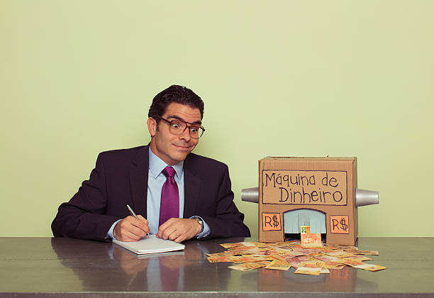 istock Brazilian Man and His Money Making Machine 539206953