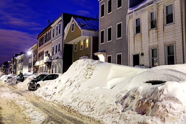 istock Record Breaking Boston Blizzard 2015. Snowiest Winter in Boston's History 539207177