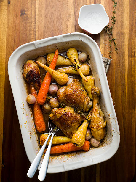 istock Honey roasted chicken and vegetable 539207407