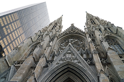 Exterior of St. Patrick's Cathedral in New York, New York