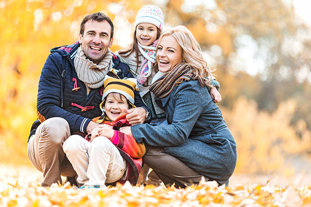 istock Autumn family portrait. 539207793