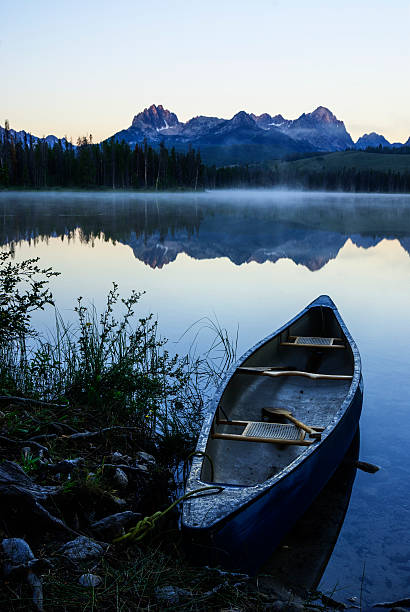 istock Canoe in Little Redfish Lake Stanley Idaho 539208225