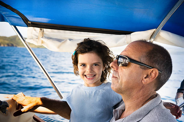 istock Little Girl and Dad on a Boat 539208263