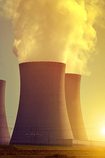 istock Nuclear power plant Temelin at sunset 539208532