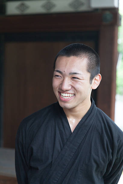 istock The young japanese monk praying 539208936