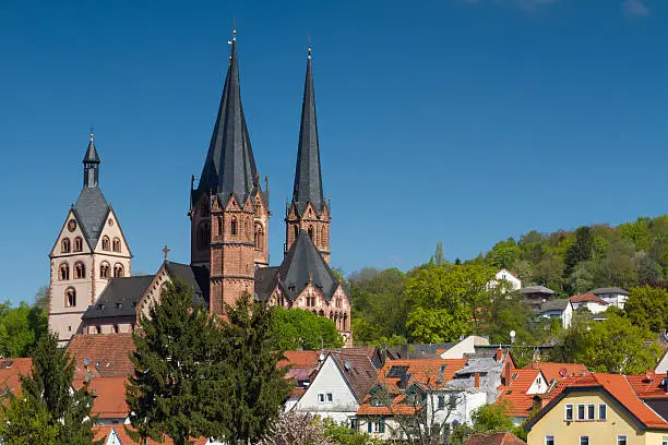 Gothic Marienkirche of Gelnhausen, Hesse, Germany