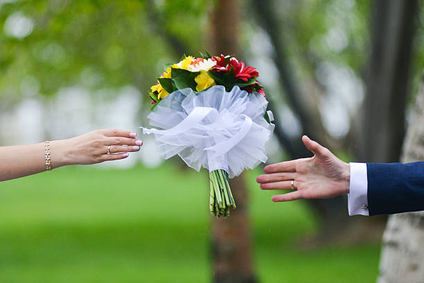 istock wedding bouquet and rings 539212940