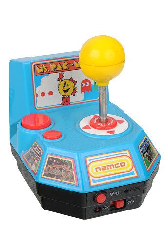 Adelaide, Australia - May 24, 2016: An isolated photograph of a Vintage Namco Plug and Play TV Game. Plug and Play TV Games featuring retro video games are highly valuable and sought after by collectors.