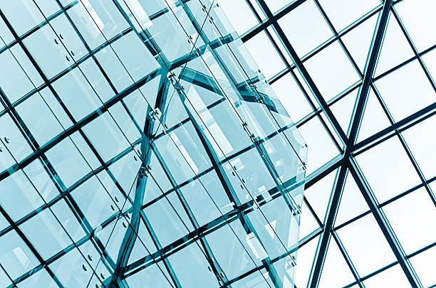 istock Abstract geometric details from a modern office building 539214911