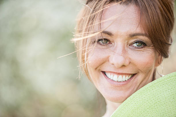 istock Beautiful mature woman smiling 539215508
