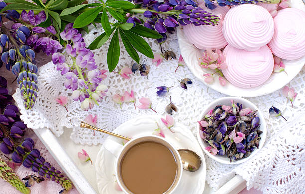 istock Romantic Breakfast in bed. The view from the top. 539215726