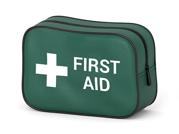 구급함  - first aid kit accident safety emergency sign 뉴스 사진 이미지