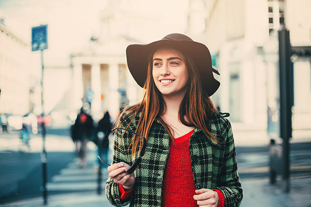 Portrait of a beautiful woman outdoor.