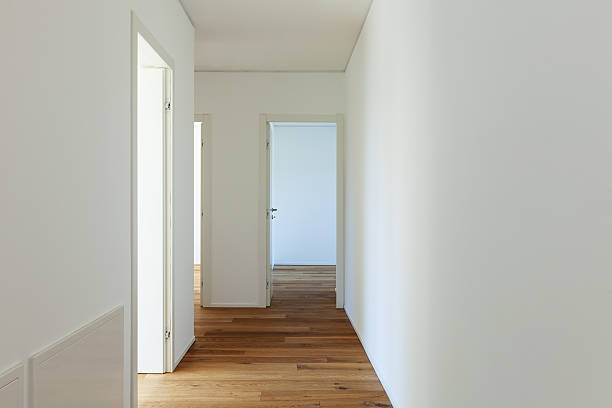 istock long corridor with parquet floor 539221964
