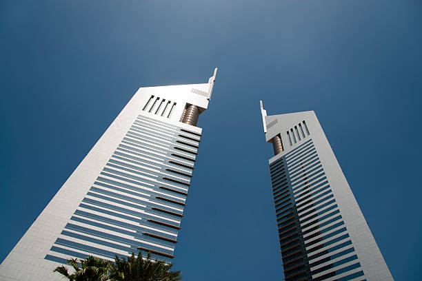 The emirates towers in Dubai.